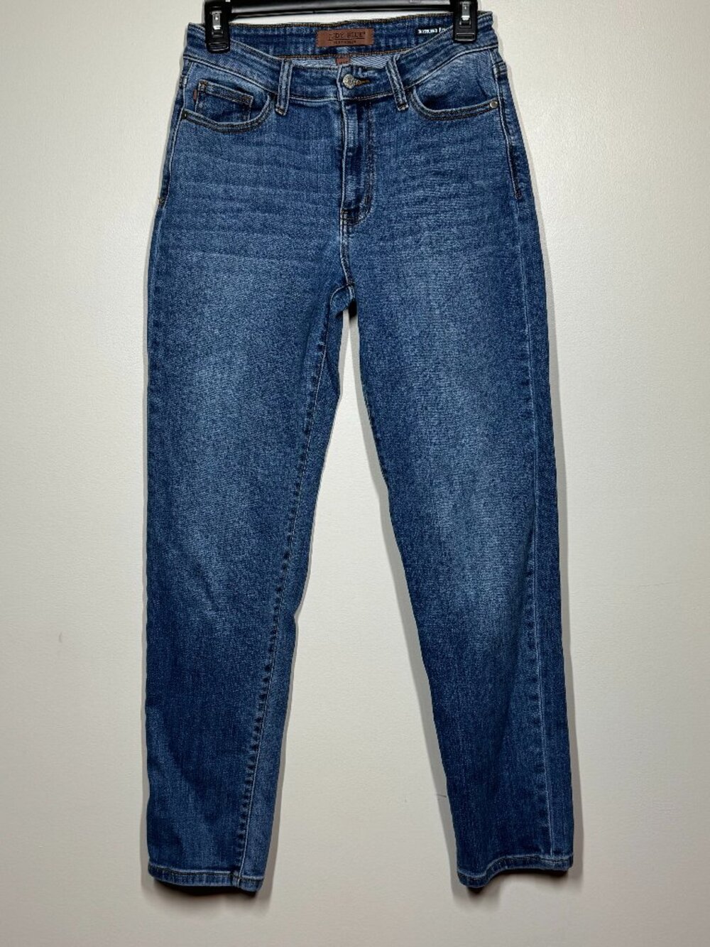Judy Blue Boyfriend Fit Jeans Women 1/25 Dark Wash Stretch Denim